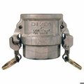 Dixon EZ Boss-Lock Cam and Groove Coupler, 1 in Nominal, Socket Welded End Style, 316 SS RDWSP100EZ